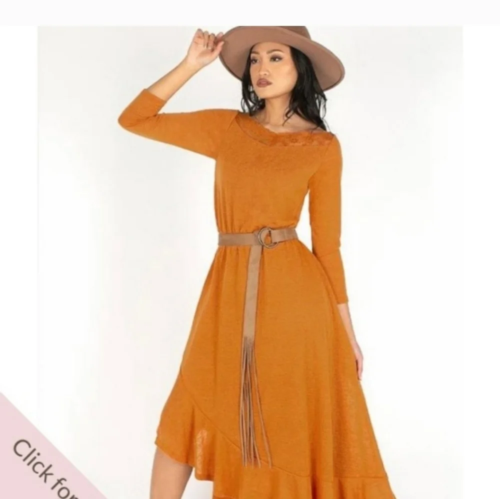 NWT Aviella Dress in Marigold from Mia Joy by Joyfolie size L - Picture 3 of 8
